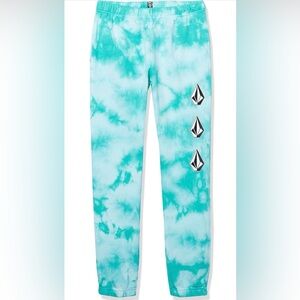 Volcom Iconic Stone Fleece Sweatpants - Youth L / Teal